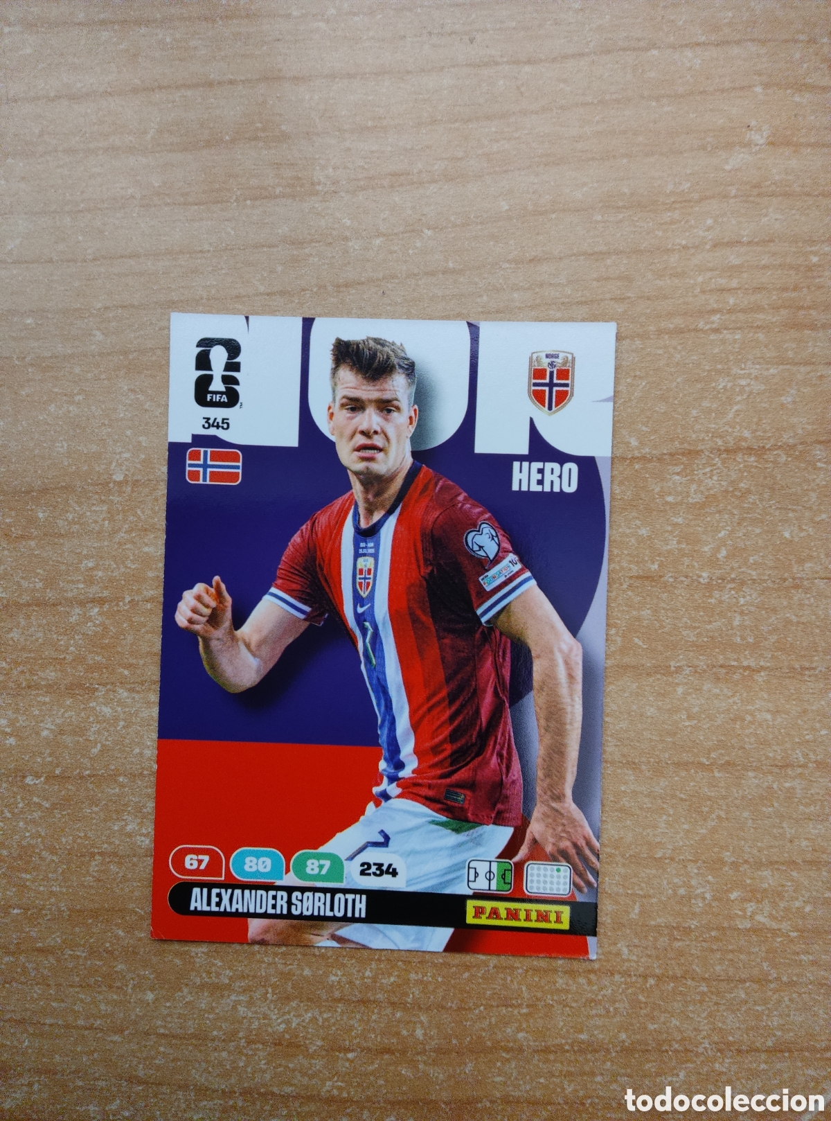 Cromos de f&uacute;tbol: 345 ALEXANDER SORLOTH NORUEGA ADRENALYN XL MUNDIAL 2026
