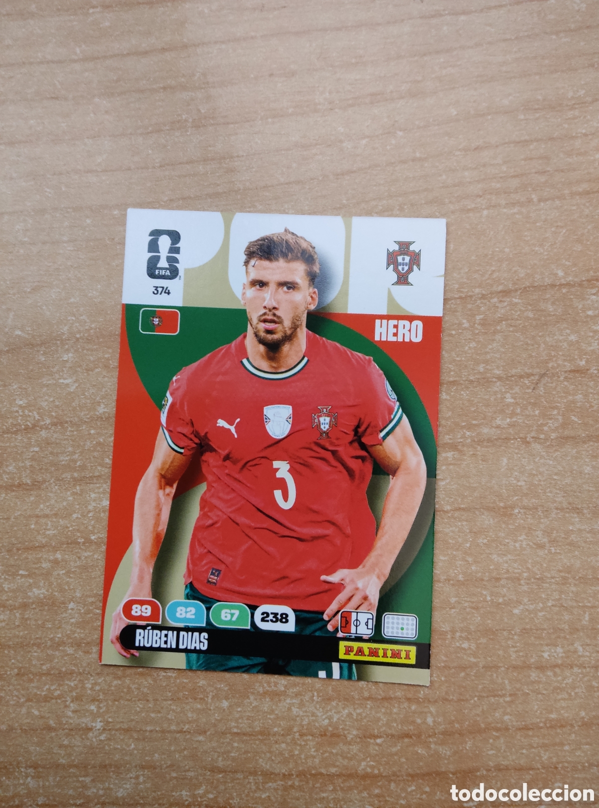Cromos de f&uacute;tbol: 374 RUBEN DIAS PORTUGAL ADRENALYN XL MUNDIAL 2026