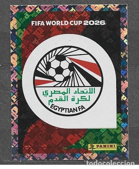 Cromos de f&uacute;tbol: Mundial 2026 - Logo/Escudo - N&ordm; 1 - Egipto