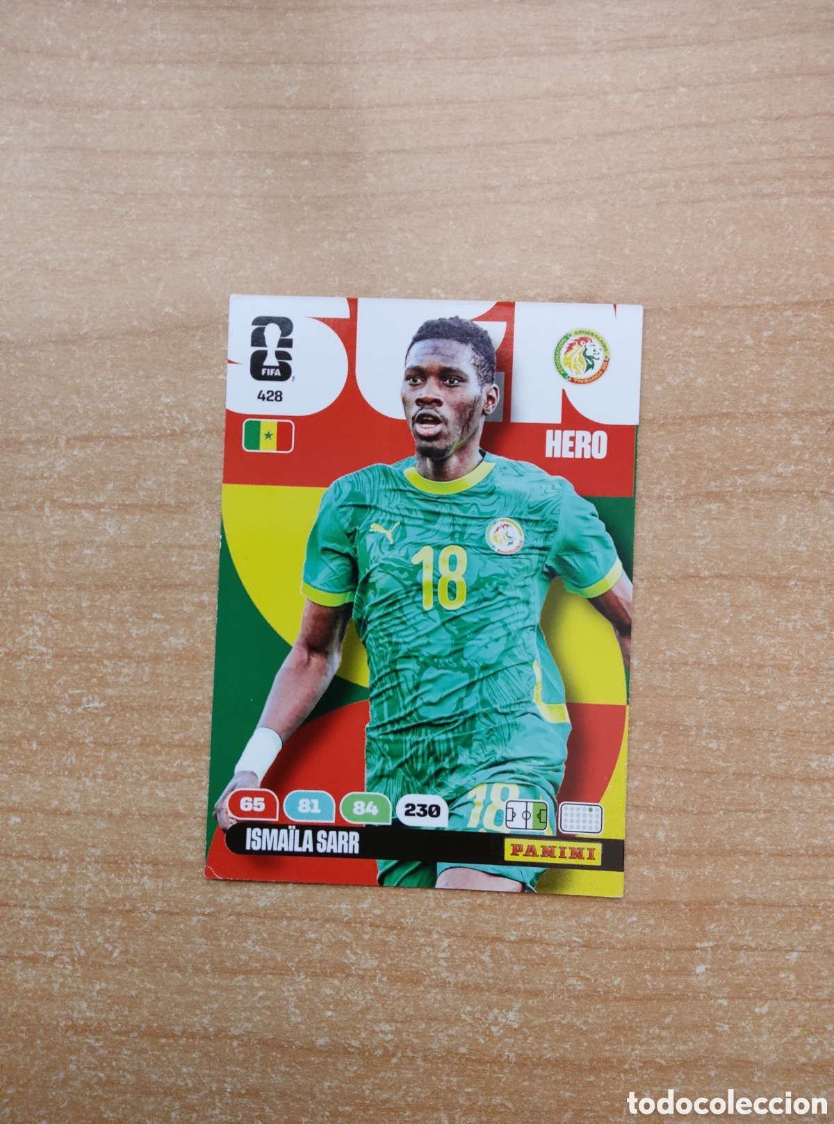 Cromos de f&uacute;tbol: 428 ISMAILA SARR SENEGAL ADRENALYN XL MUNDIAL 2026
