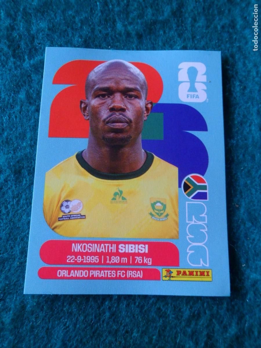 Cromos de f&uacute;tbol: CROMO FIFA WORLD CUP 2026. PANINI. NIKOSINATHI SIBIS. RSA 10