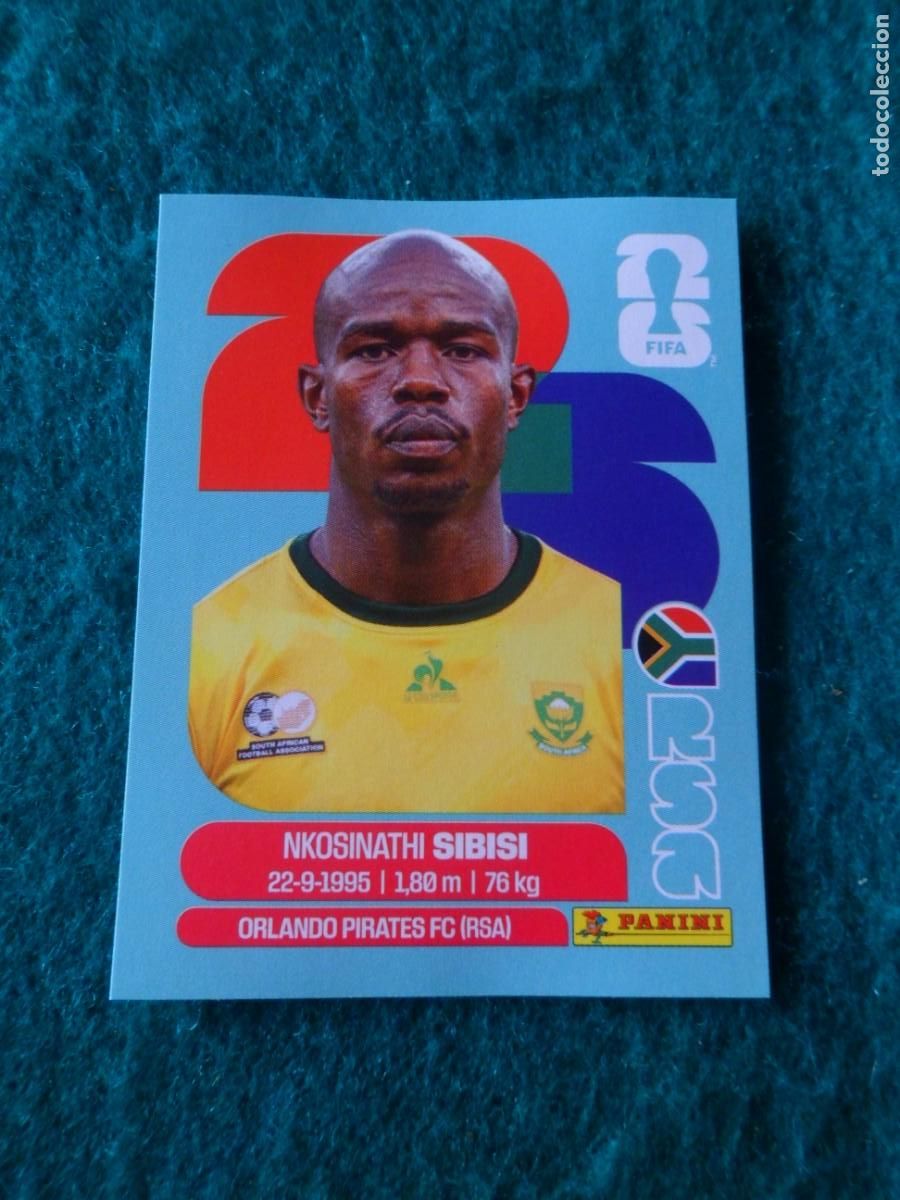 Cromos de f&uacute;tbol: CROMO FIFA WORLD CUP 2026. PANINI. NIKOSINATHI SIBIS. RSA 10