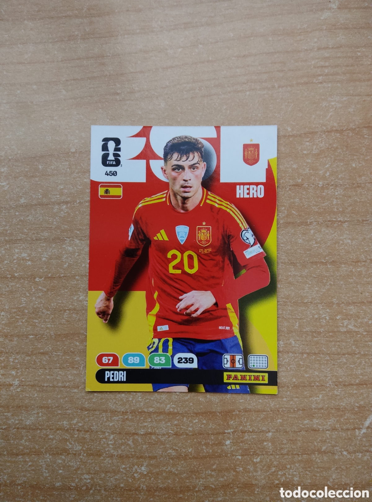 Cromos de f&uacute;tbol: 450 PEDRI ESPA&Ntilde;A ADRENALYN XL MUNDIAL 2026