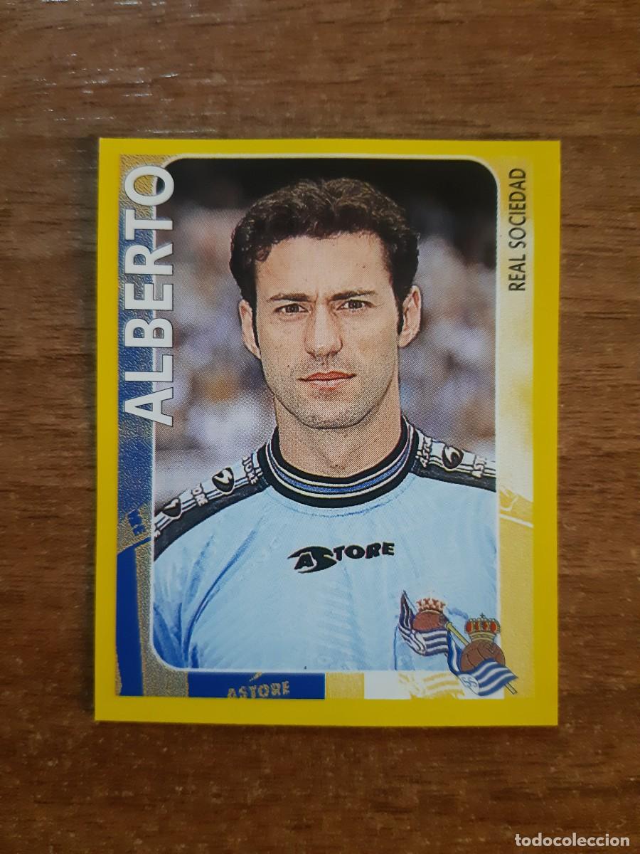 Cromos de f&uacute;tbol: N&deg;334 ALBERTO REAL SOCIEDAD SUPER CAMPEONATO 98-99 PANINI SPORTS. NUNCA PEGADO, SIN PEGAR