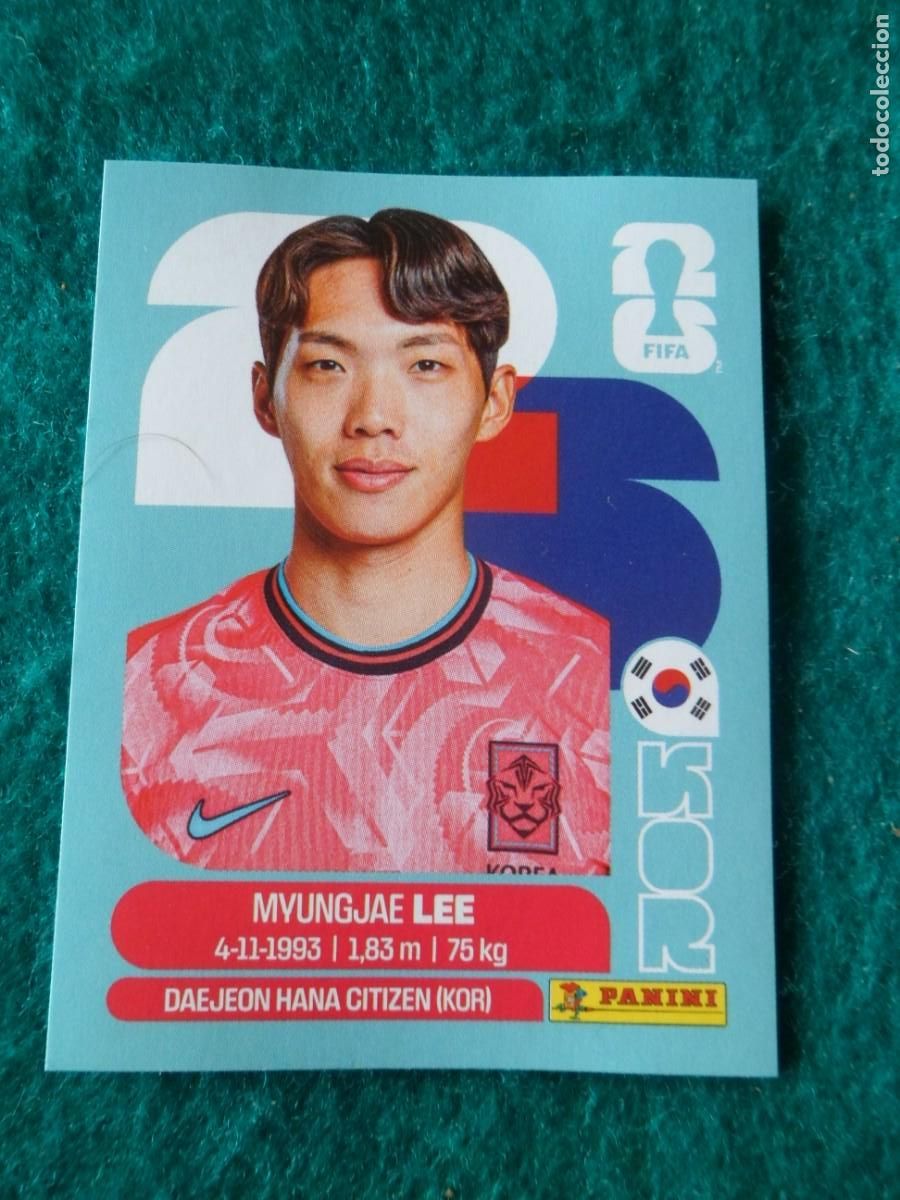 Cromos de f&uacute;tbol: CROMO FIFA WORLD CUP 2026. PANINI. MYUNGJAE LEE. KOR 9