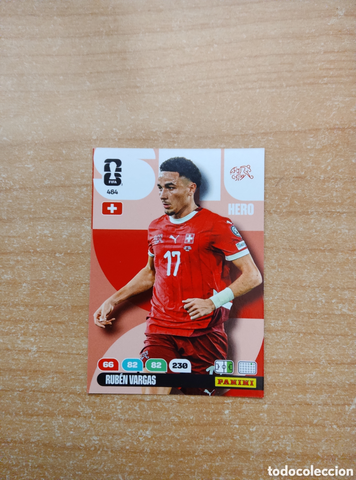 Cromos de f&uacute;tbol: 464 RUBEN VARGAS SUIZA ADRENALYN XL MUNDIAL 2026