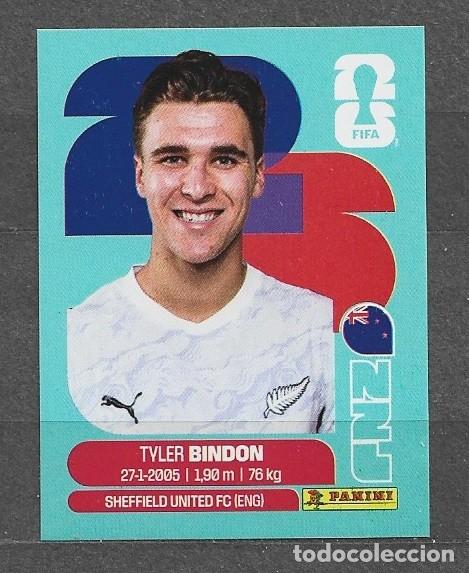 Cromos de f&uacute;tbol: Mundial 2026 - Tyler Bindon - N&ordm; 7 - Nueva Zelanda