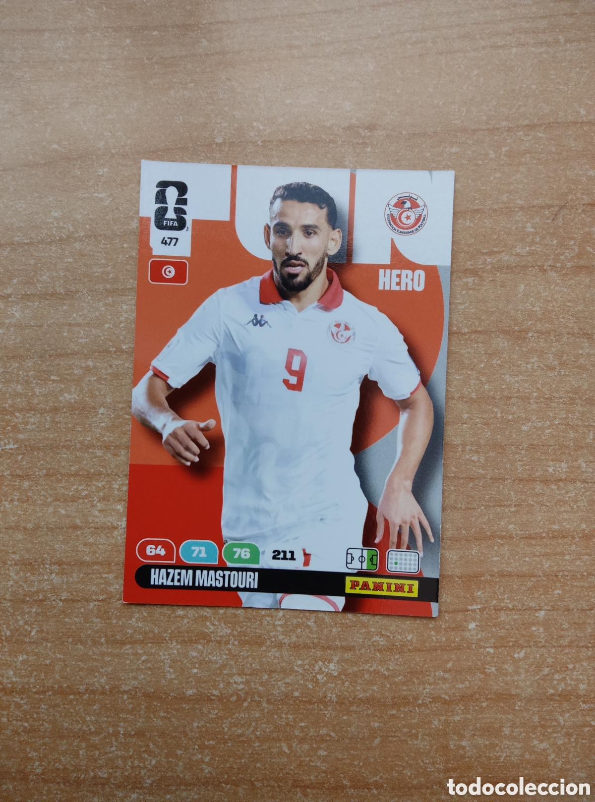Cromos de f&uacute;tbol: 477 HAZEM MASTOURI TUNEZ ADRENALYN XL MUNDIAL 2026