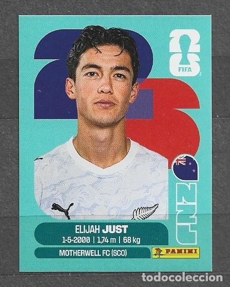 Cromos de f&uacute;tbol: Mundial 2026 - Elijah Just - N&ordm; 18 - Nueva Zelanda