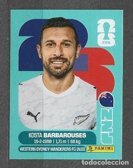Cromos de f&uacute;tbol: Mundial 2026 - Kosta Barbarouses - N&ordm; 20 - Nueva Zelanda