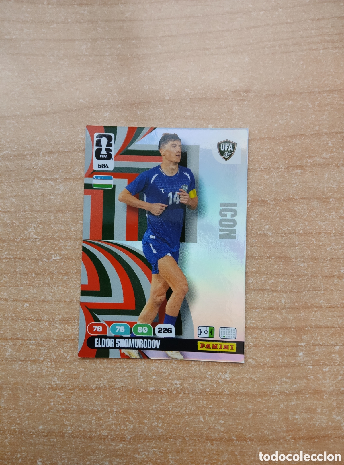 Cromos de f&uacute;tbol: 504 ELDOR SHOMURODOV ICON UZBEKISTAN ADRENALYN XL MUNDIAL 2026