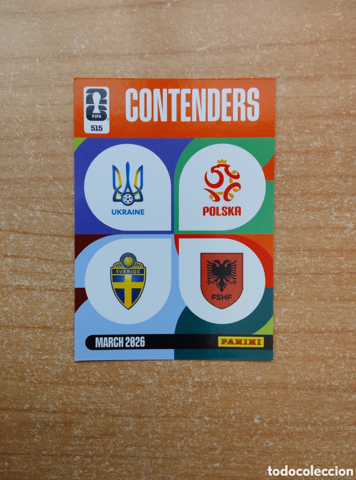 Cromos de f&uacute;tbol: 515 CONTENDERS UCRANIA SUECIA POLONIA Y ALBANIA ADRENALYN XL MUNDIAL 2026