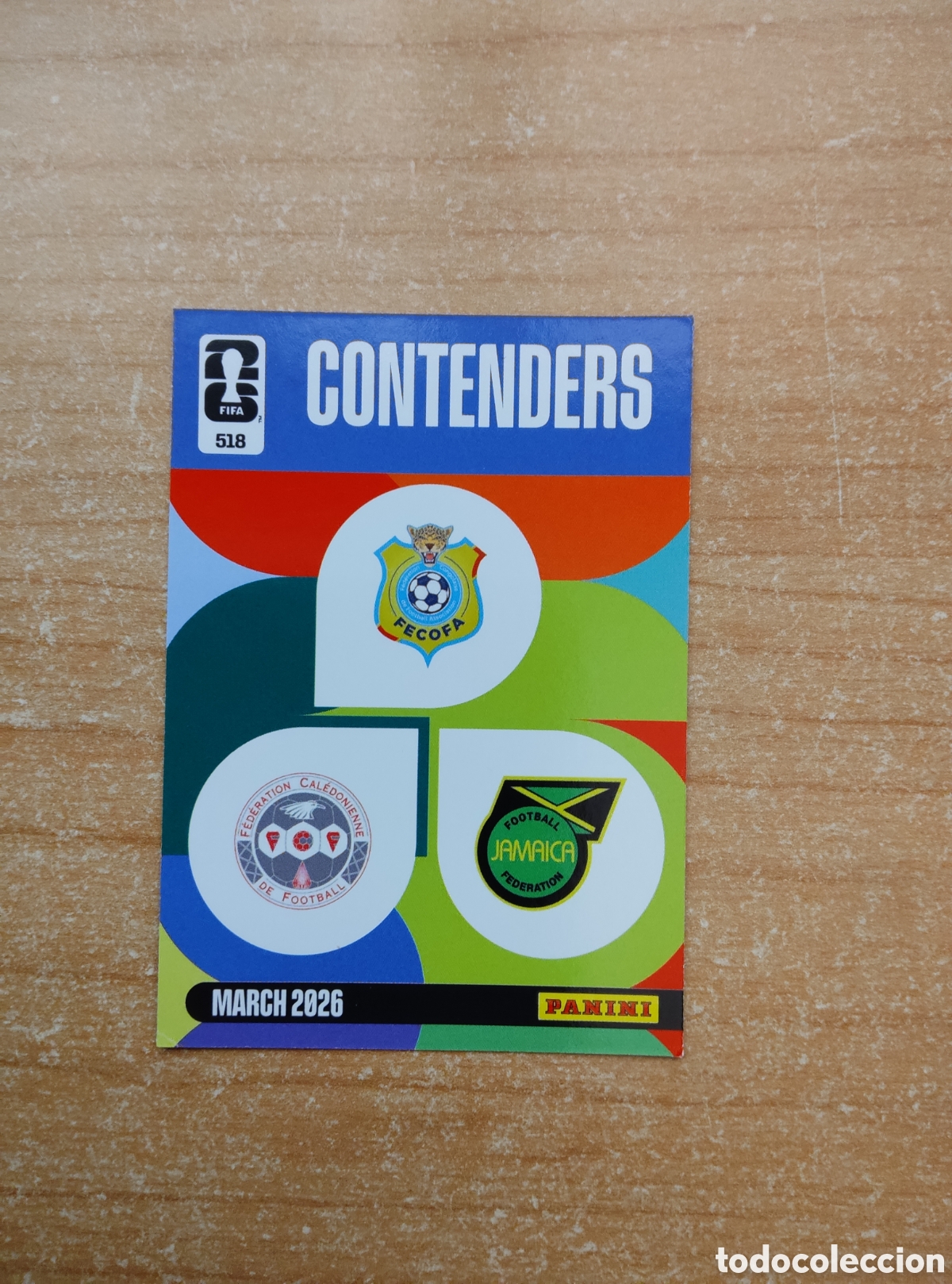 Cromos de f&uacute;tbol: 518 CONTENDERS JAMAICA REPUBLICA DEL CONGO NEW CALEDONIA ADRENALYN XL MUNDIAL 2026