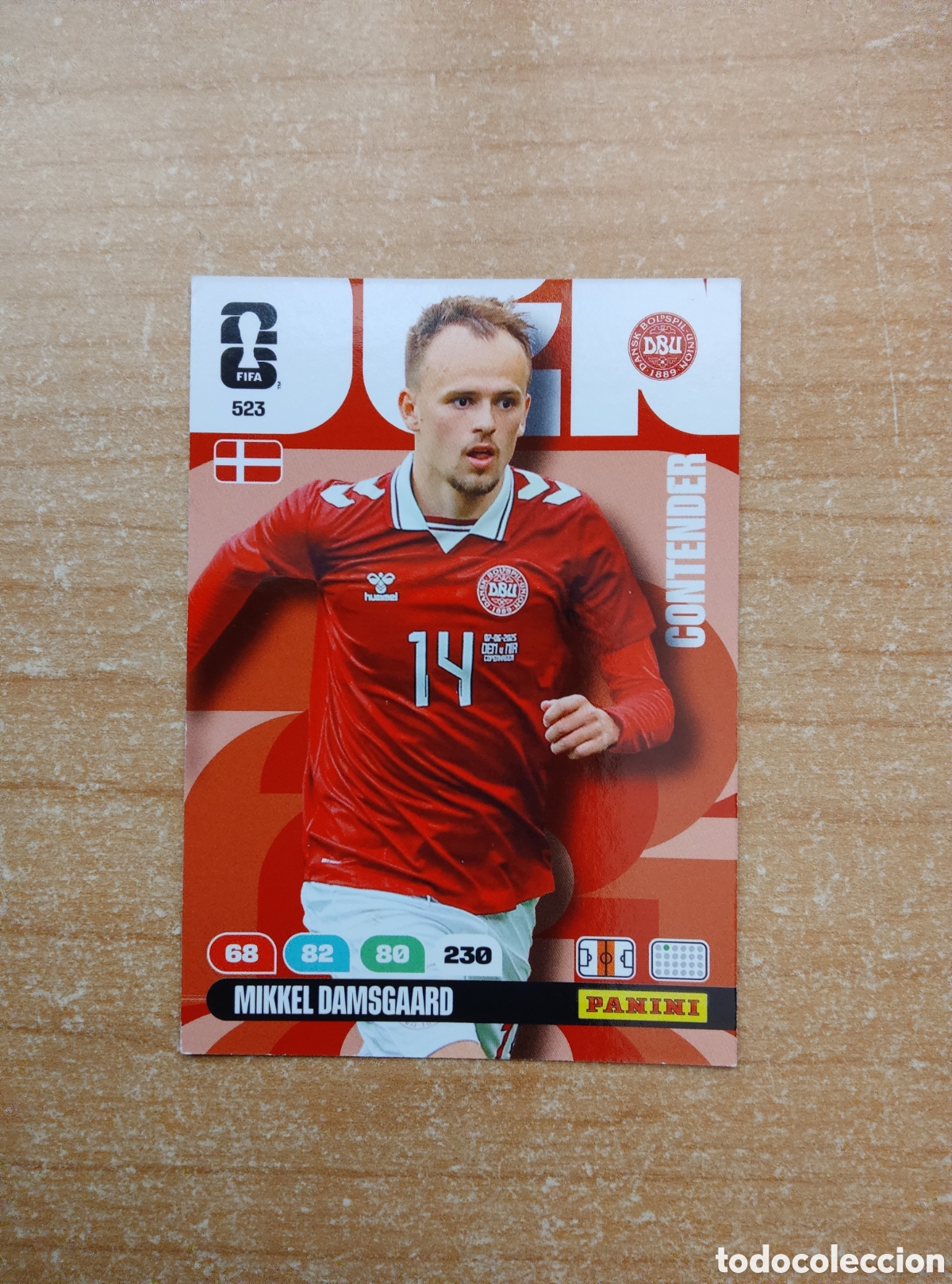 Cromos de f&uacute;tbol: 523 MIKKEL DAMSGAARD DINAMARCA ADRENALYN XL MUNDIAL 2026