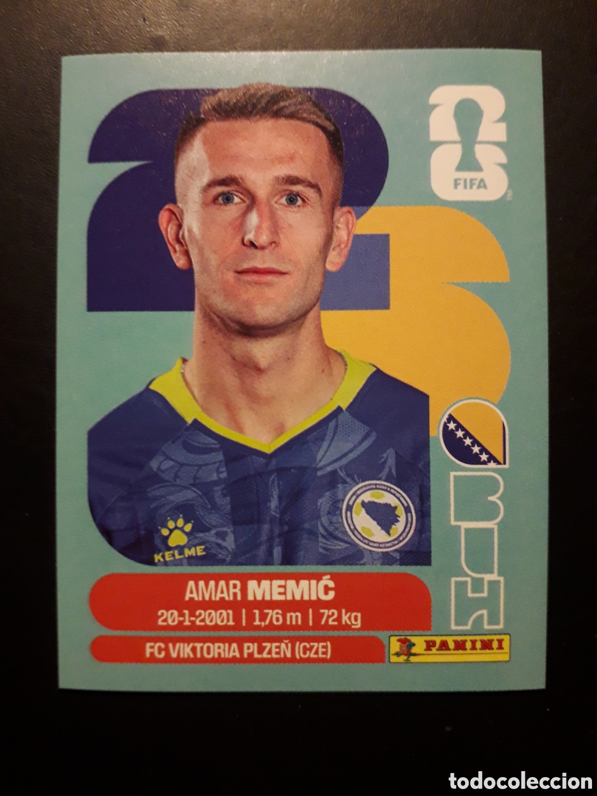 Figurine di Calcio: MEMIĆ BOSNIA HERCEGOVINA BIH 16 MUNDIAL F&Uacute;TBOL 2026 FIFA WORLD CUP PANINI SIN PEGAR PEDIDO M&Iacute;NIMO 3&euro;