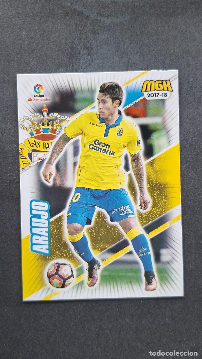 Cromos de f&uacute;tbol: L1 ARAUJO U. D. LAS PALMAS 313 PANINI MEGACRACKS 2017 2018 17 18