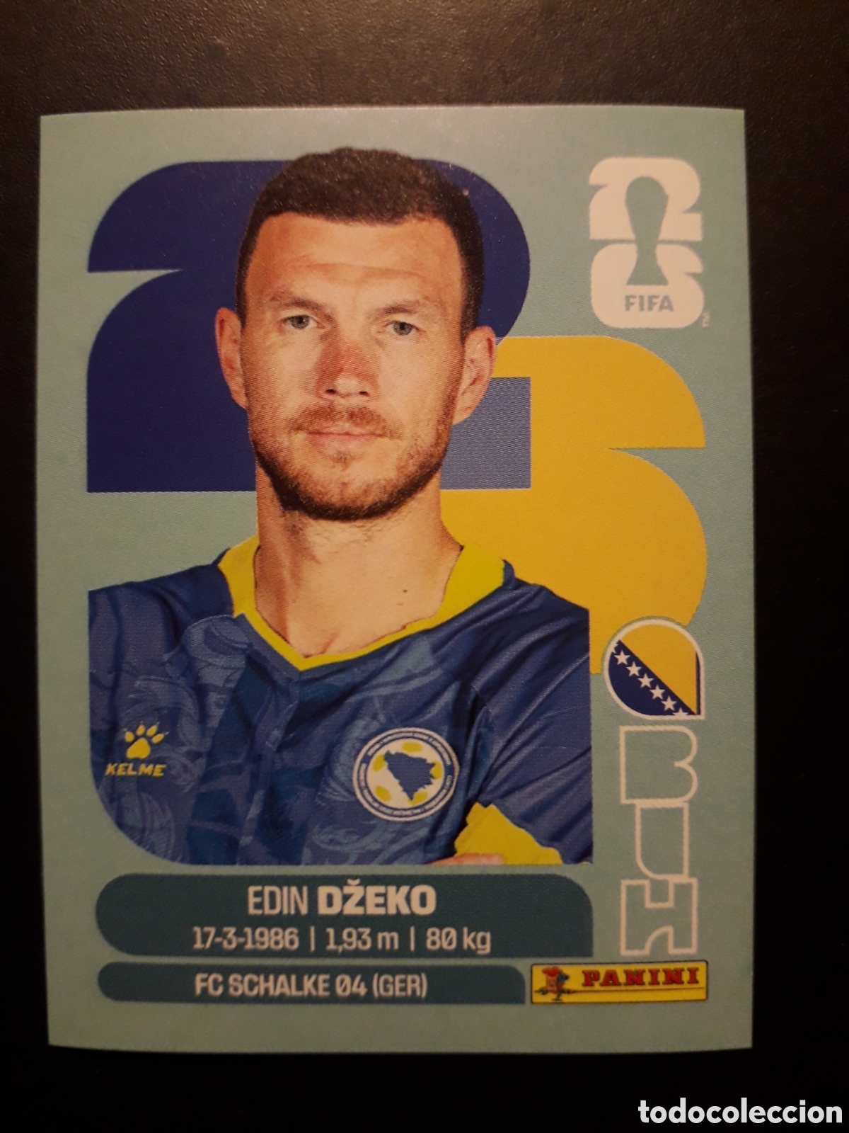 Cromos de f&uacute;tbol: DŽEKO BOSNIA HERCEGOVINA BIH 18 MUNDIAL F&Uacute;TBOL 2026 FIFA WORLD CUP PANINI SIN PEGAR PEDIDO M&Iacute;NIMO 3&euro;