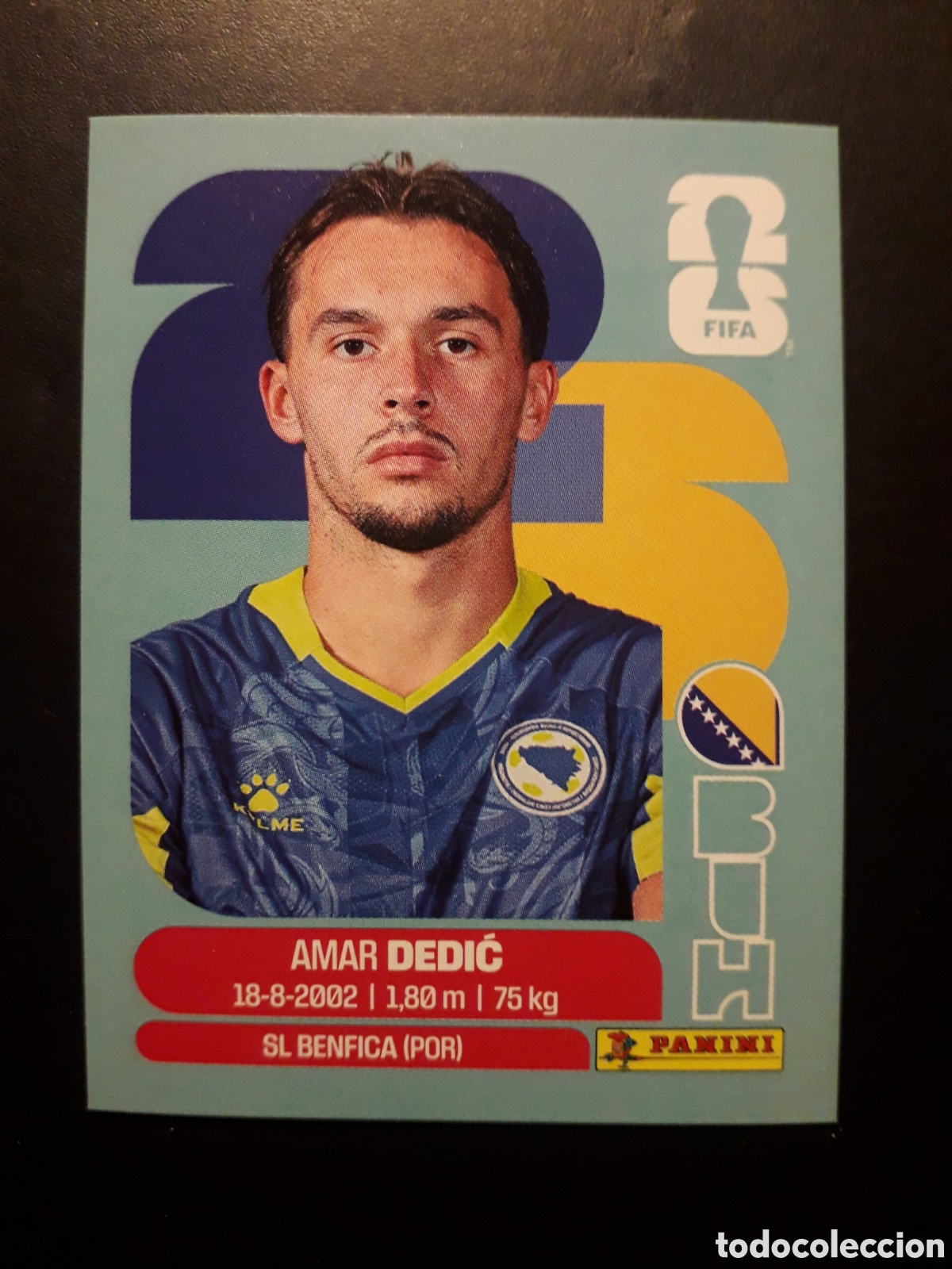 Cromos de f&uacute;tbol: DEDIĆ BOSNIA HERCEGOVINA BIH 3 MUNDIAL F&Uacute;TBOL 2026 FIFA WORLD CUP PANINI SIN PEGAR PEDIDO M&Iacute;NIMO 3&euro;.