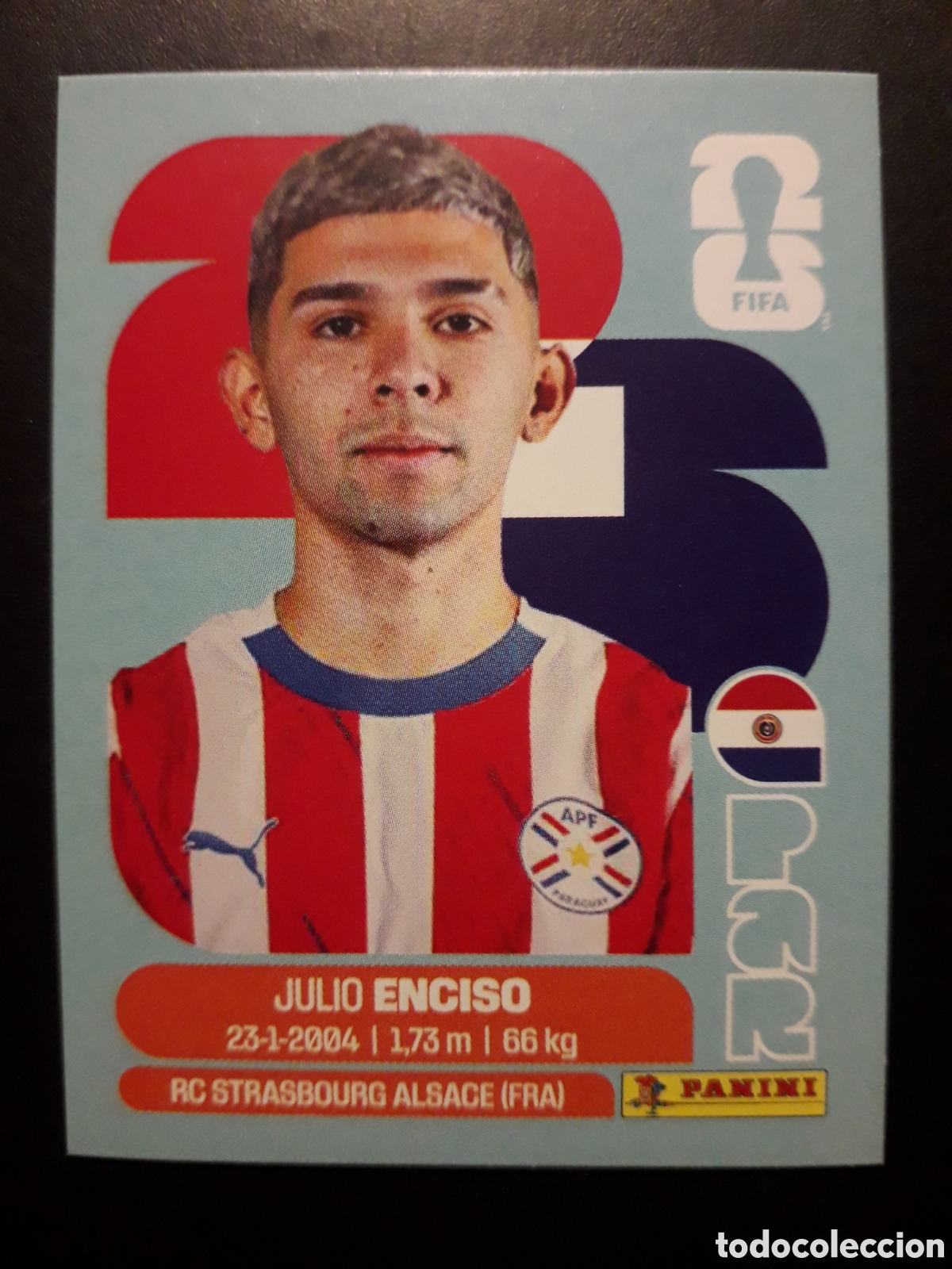 Cromos de f&uacute;tbol: ENCISO PARAGUAY PAR 15 MUNDIAL F&Uacute;TBOL 2026 FIFA WORLD CUP PANINI SIN PEGAR PEDIDO M&Iacute;NIMO 3&euro;
