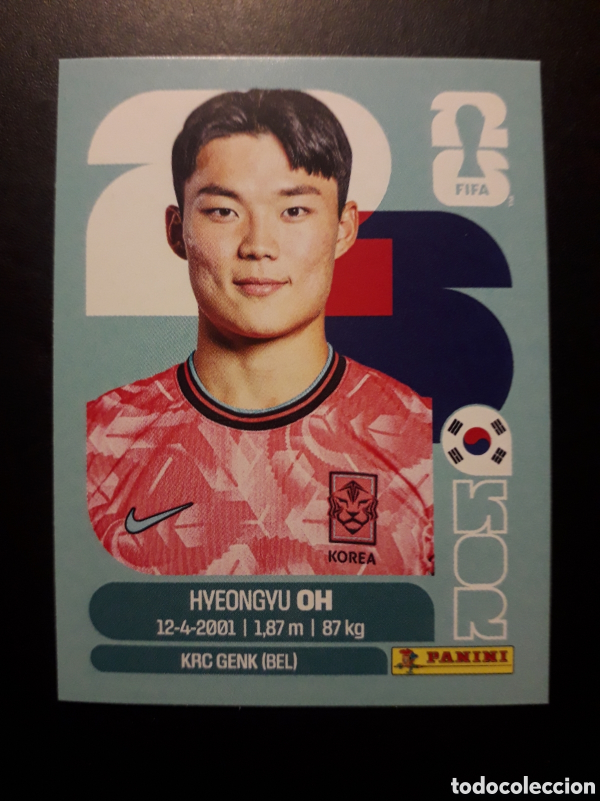 Cromos de f&uacute;tbol: H OH COREA DEL SUR KOR 20 MUNDIAL F&Uacute;TBOL 2026 FIFA WORLD CUP PANINI SIN PEGAR PEDIDO M&Iacute;NIMO 3&euro;