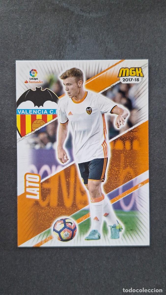 Cromos de f&uacute;tbol: L1 LATO VALENCIA C. F. 495 PANINI MEGACRACKS 2017 2018 17 18