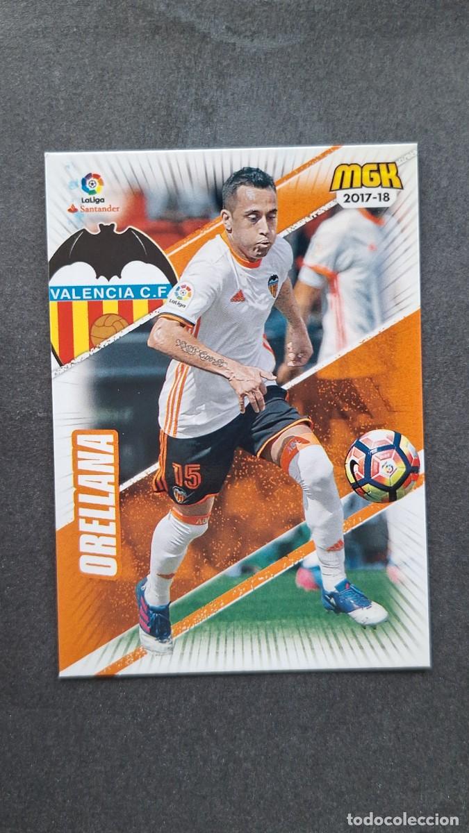 Cromos de f&uacute;tbol: L1 ORELLANA VALENCIA C. F. 501 PANINI MEGACRACKS 2017 2018 17 18