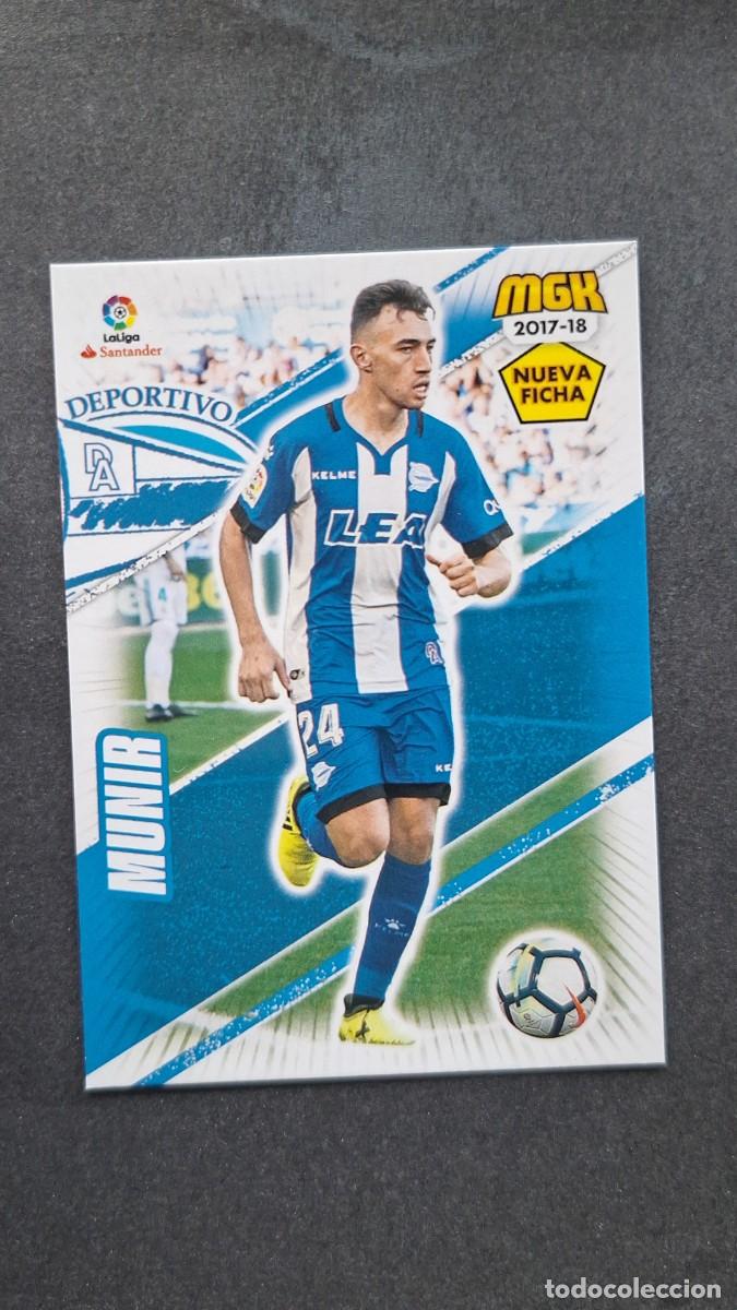 Cromos de f&uacute;tbol: L1 MUNIR DEPORTIVO ALAVES 16 BIS NUEVA FICHA PANINI MEGACRACKS 2017 2018 17 18