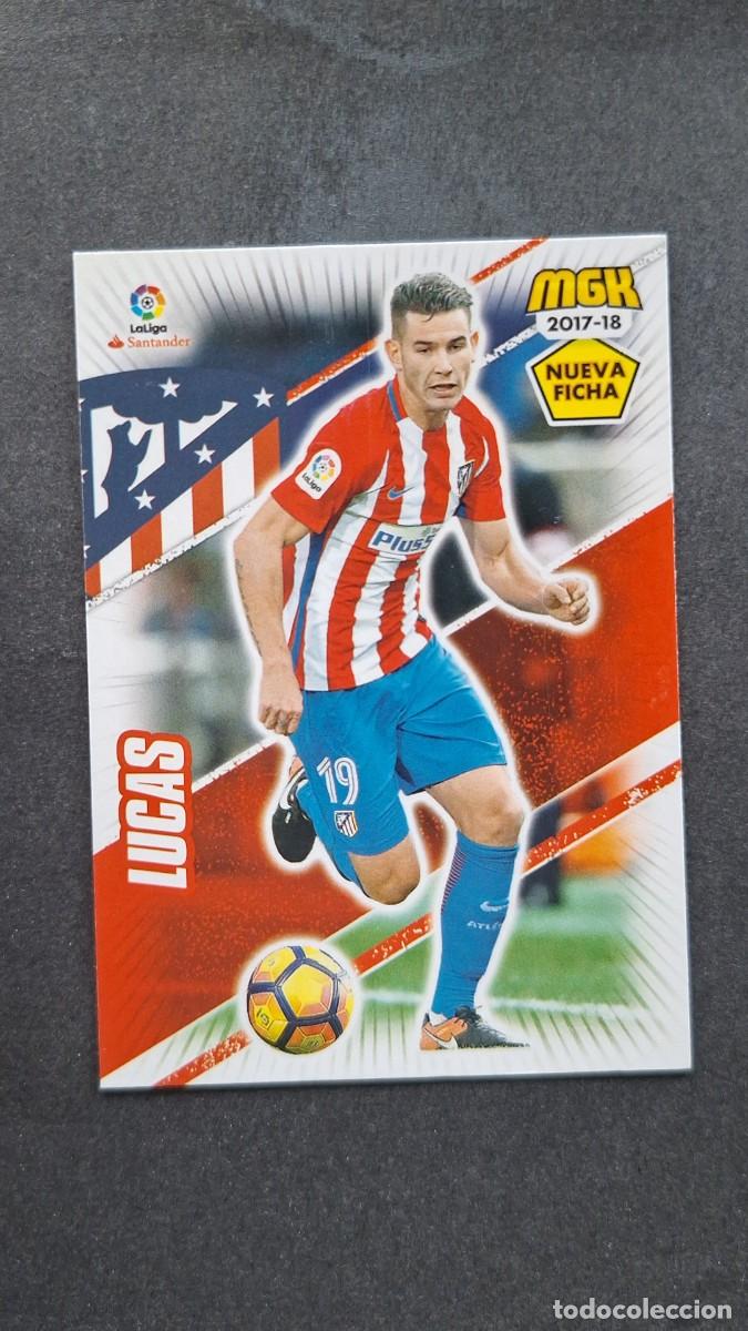 Cromos de f&uacute;tbol: L1 LUCAS ATLETICO DE MADRID 63 BIS NUEVA FICHA PANINI MEGACRACKS 2017 2018 17 18