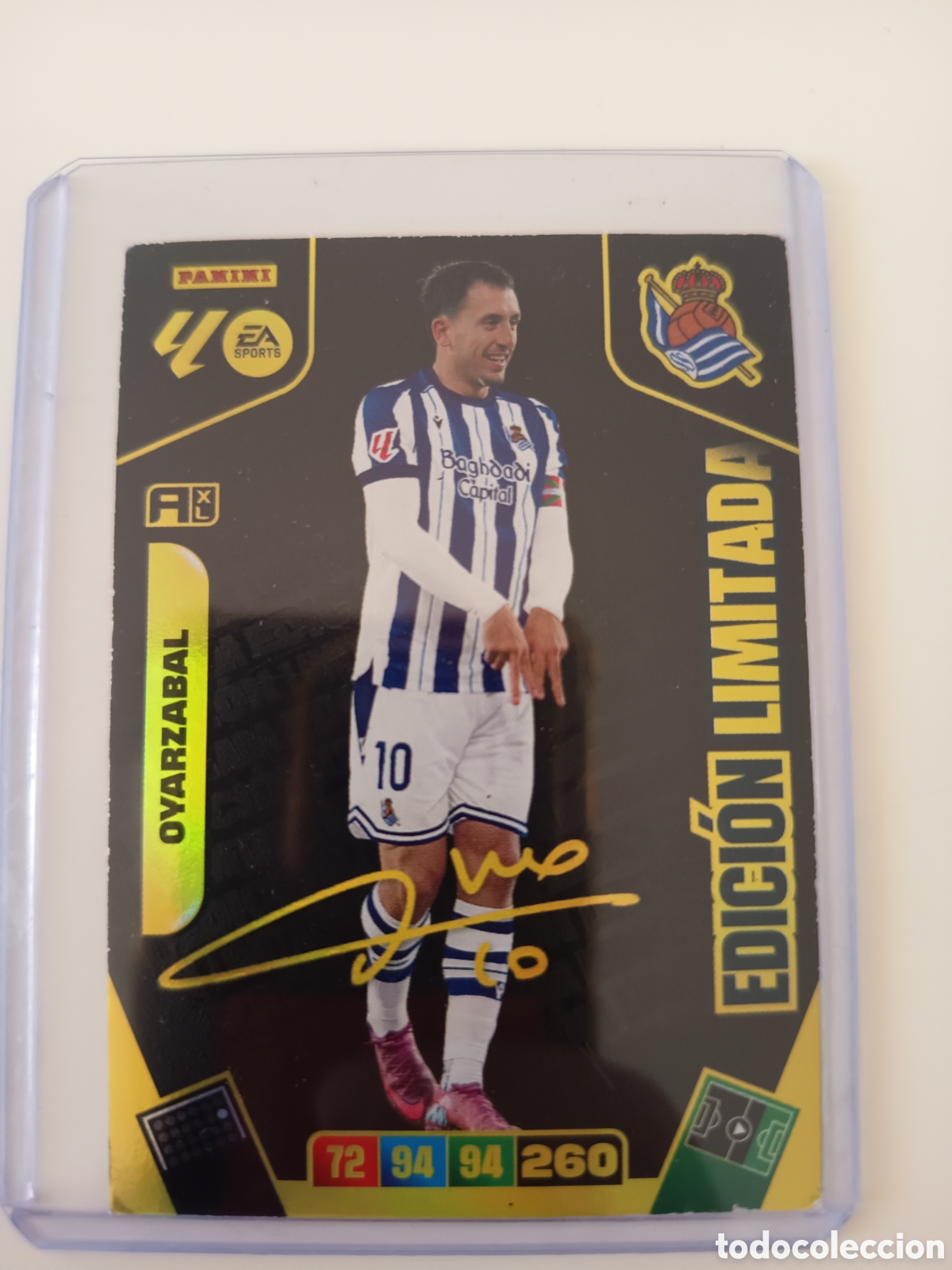 Cromos de f&uacute;tbol: Oyarzabal edici&oacute;n limitada firma adrenalyn 2025-2026