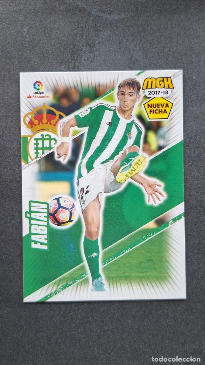 Cromos de f&uacute;tbol: L1 FABIAN REAL BETIS BALOMPIE 121 BIS NUEVA FICHA PANINI MEGACRACKS 2017 2018 17 18