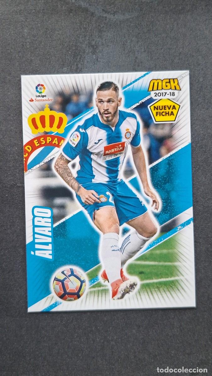 Cromos de f&uacute;tbol: L1 ALVARO R. C. D. ESPA&Ntilde;OL 233 BIS NUEVA FICHA PANINI MEGACRACKS 2017 2018 17 18