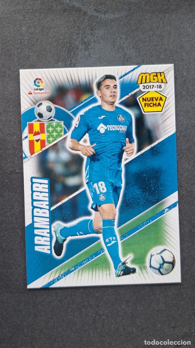 Cromos de f&uacute;tbol: L1 ARAMBARRI GETAFE C. F. 255 BIS NUEVA FICHA PANINI MEGACRACKS 2017 2018 17 18