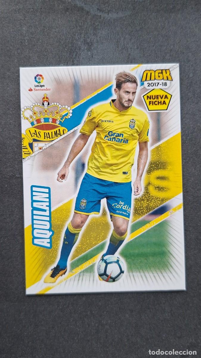 Cromos de f&uacute;tbol: L1 AQUILANI U. D. LAS PALMAS 313 BIS NUEVA FICHA PANINI MEGACRACKS 2017 2018 17 18