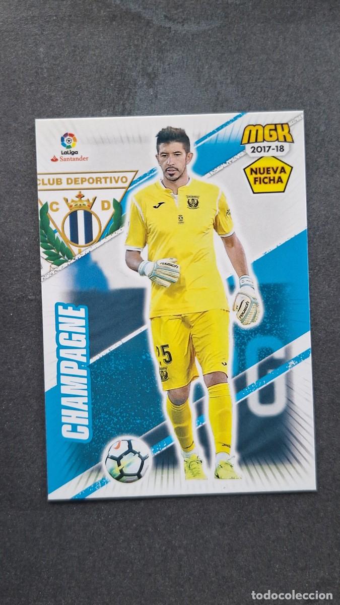 Cromos de f&uacute;tbol: L1 CHAMPAGNE C. D. LEGANES 327 BIS NUEVA FICHA PANINI MEGACRACKS 2017 2018 17 18