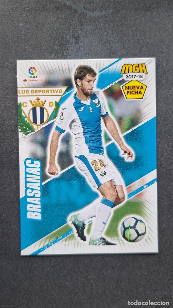 Cromos de f&uacute;tbol: L1 BRASANAC C. D. LEGANES 333 BIS NUEVA FICHA PANINI MEGACRACKS 2017 2018 17 18
