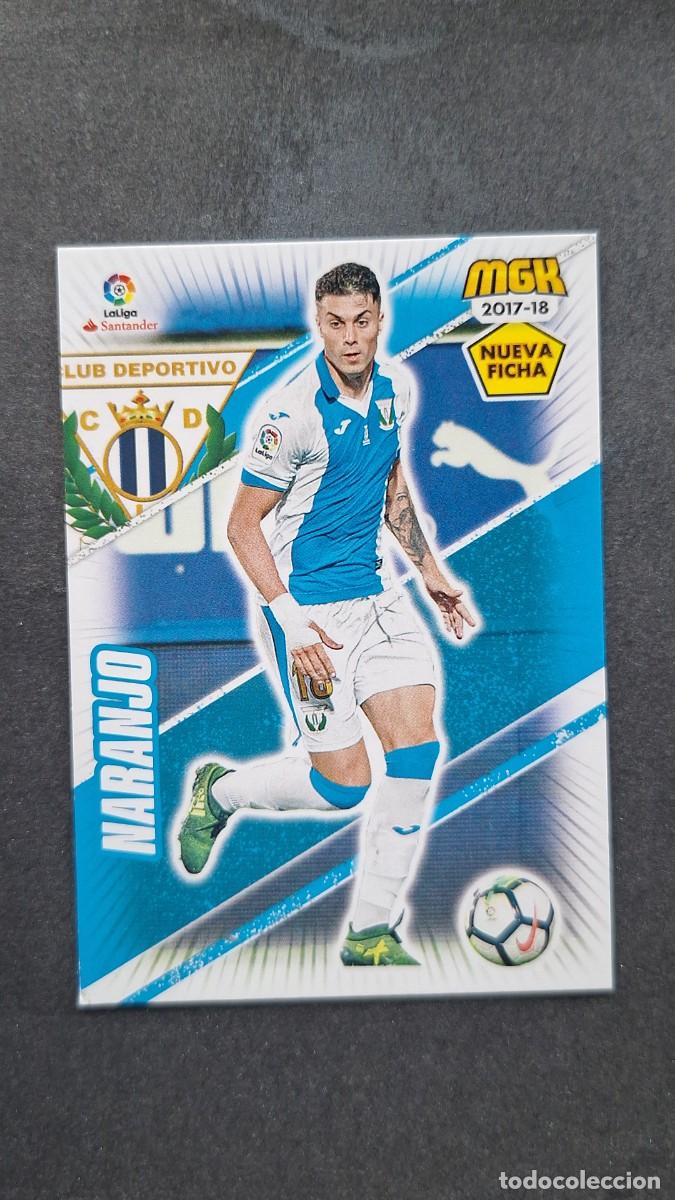 Cromos de f&uacute;tbol: L1 NARANJO C. D. LEGANES 338 BIS NUEVA FICHA PANINI MEGACRACKS 2017 2018 17 18