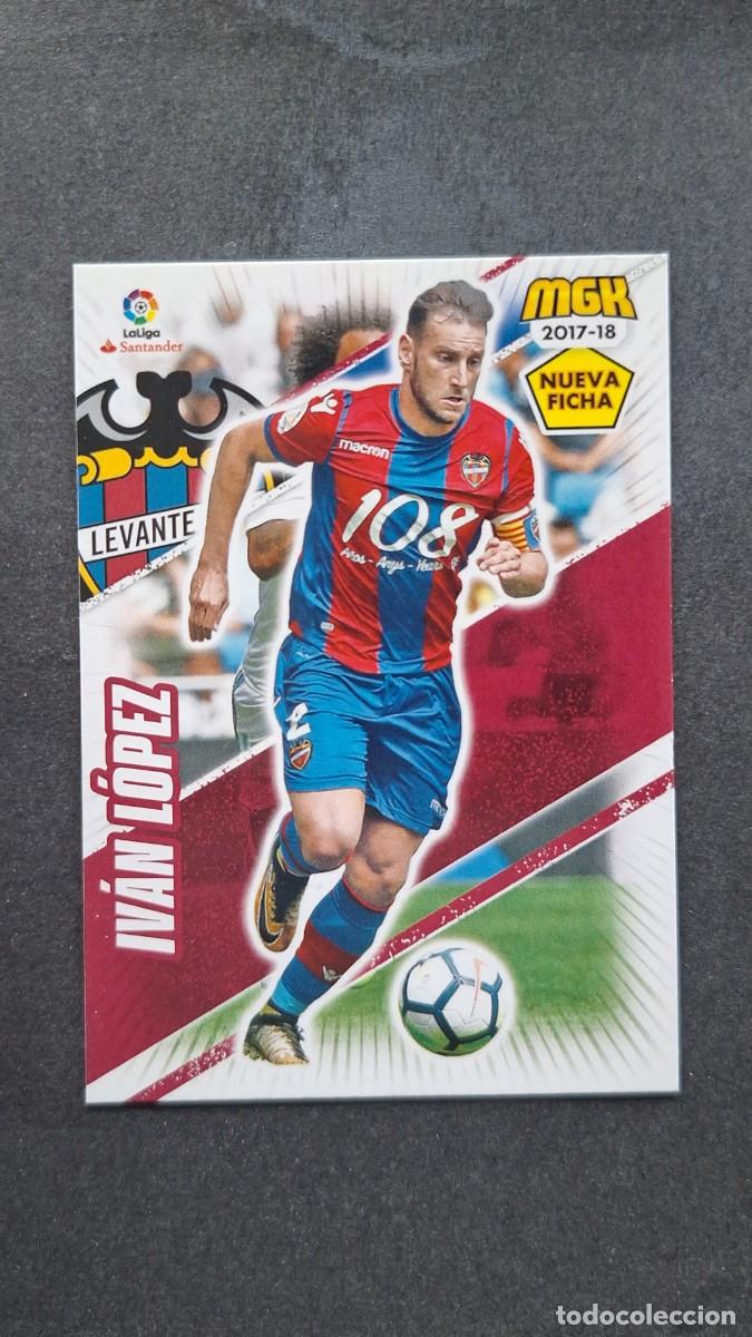 Cromos de f&uacute;tbol: L1 IVAN LOPEZ LEVANTE U. D. 362 BIS NUEVA FICHA PANINI MEGACRACKS 2017 2018 17 18