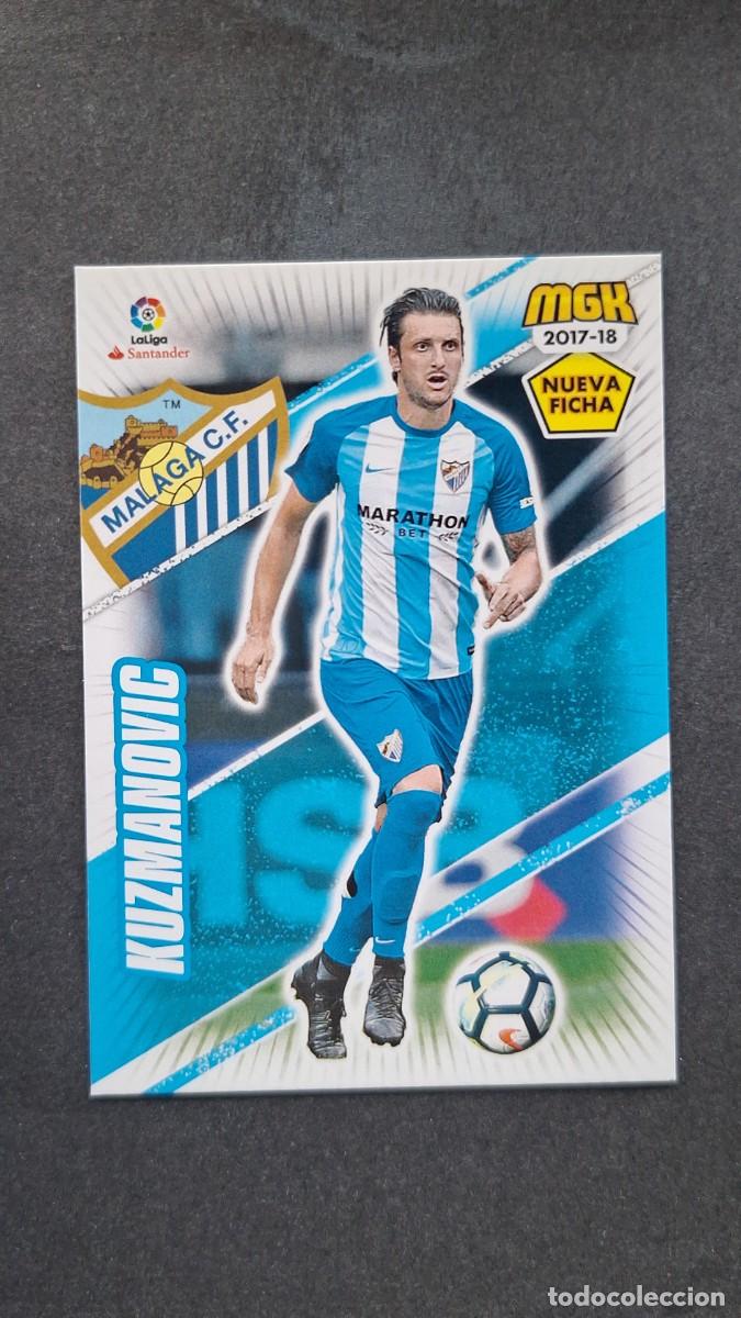 Cromos de f&uacute;tbol: L1 KUZMANOVIC MALAGA C. F. 415 BIS NUEVA FICHA PANINI MEGACRACKS 2017 2018 17 18