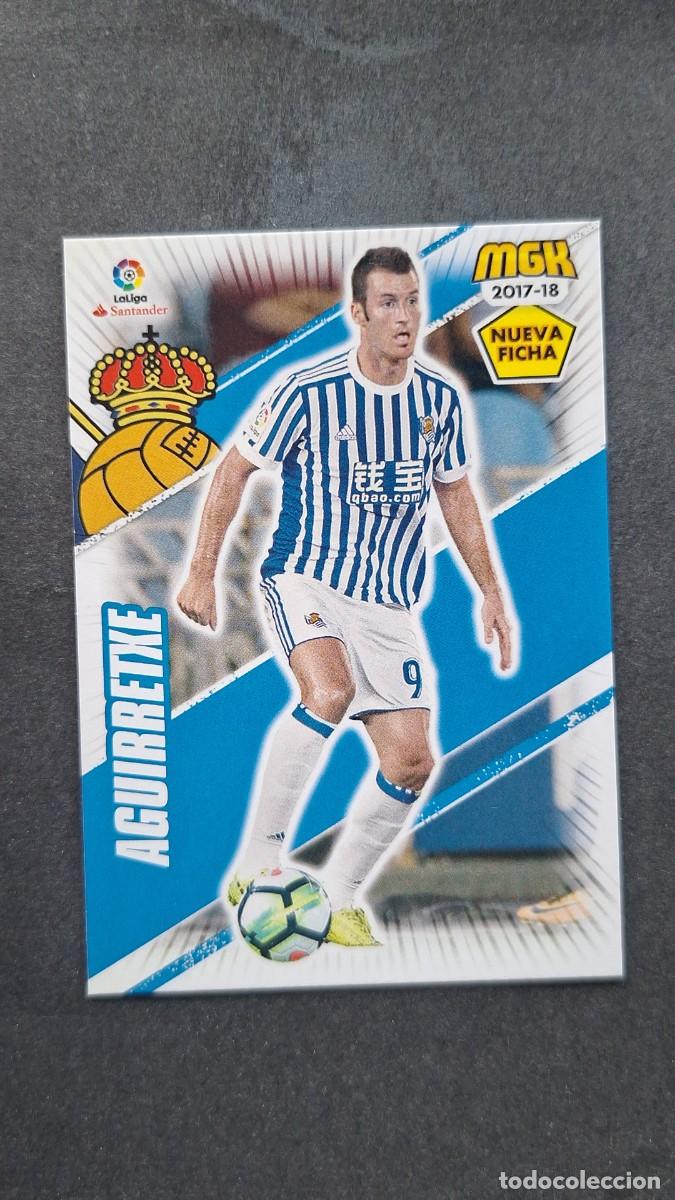 Cromos de f&uacute;tbol: L1 AGUIRRETXE REAL SOCIEDAD 450 BIS NUEVA FICHA PANINI MEGACRACKS 2017 2018 17 18