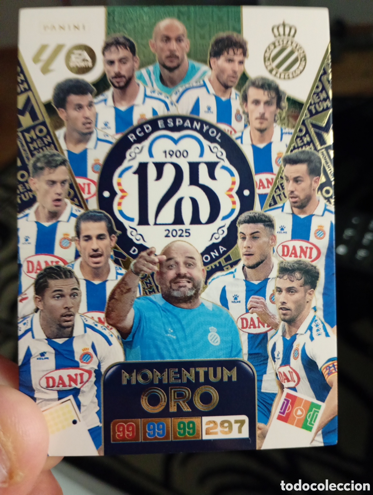 Cromos de f&uacute;tbol: Momentum oro espayol