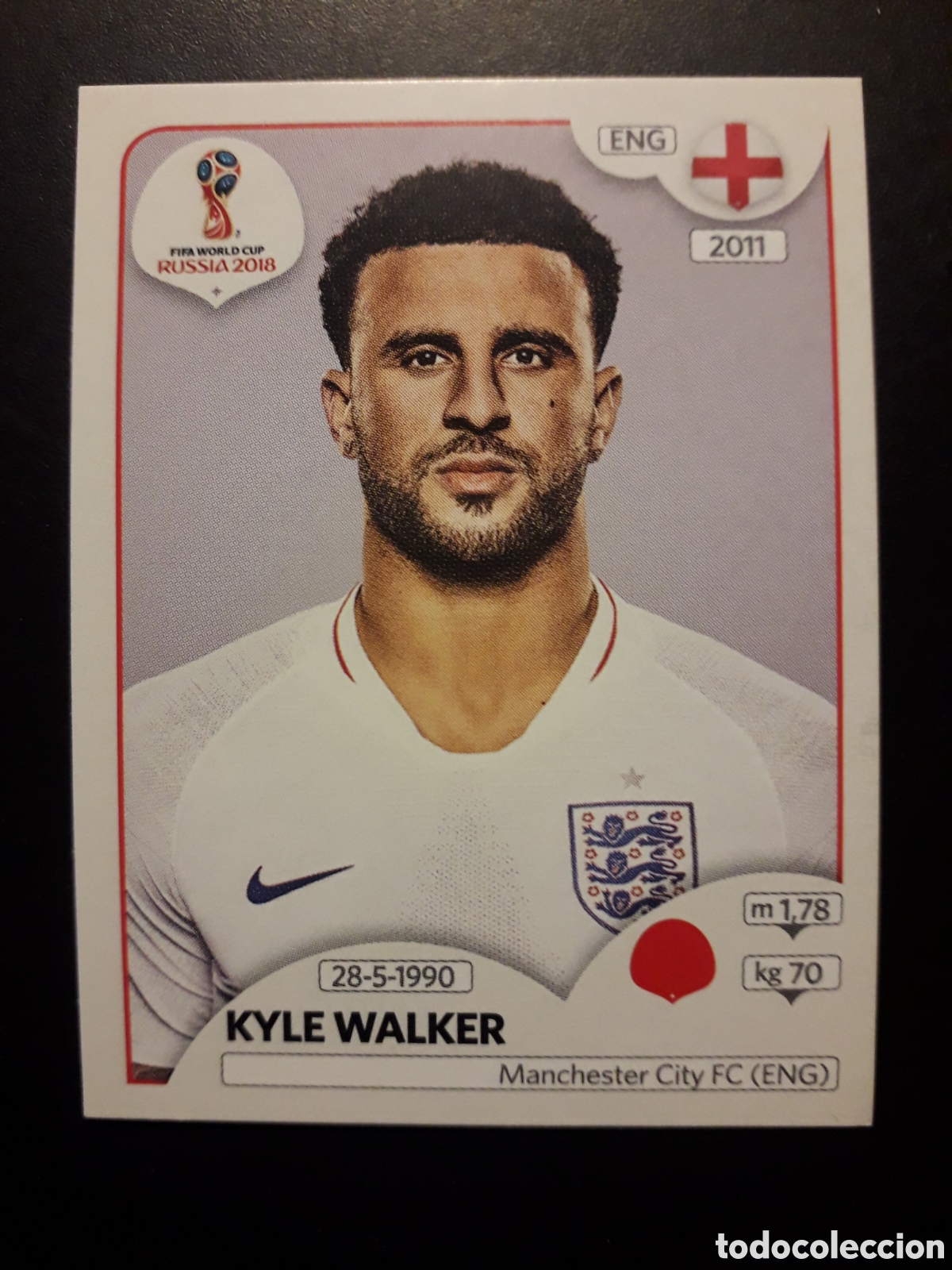 Cromos de f&uacute;tbol: KYLE WALKER INGLATERRA MUNDIAL F&Uacute;TBOL RUSIA RUSSIA 2018 N&deg; 577 PANINI SIN PEGAR PEDIDO M&Iacute;NIMO 3&euro;