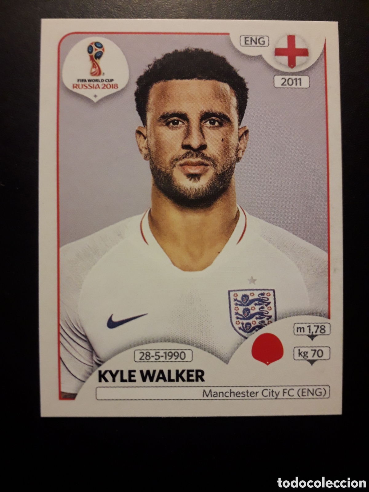 Cromos de f&uacute;tbol: KYLE WALKER INGLATERRA MUNDIAL F&Uacute;TBOL RUSIA RUSSIA 2018 N&deg; 577 PANINI SIN PEGAR PEDIDO M&Iacute;NIMO 3&euro;