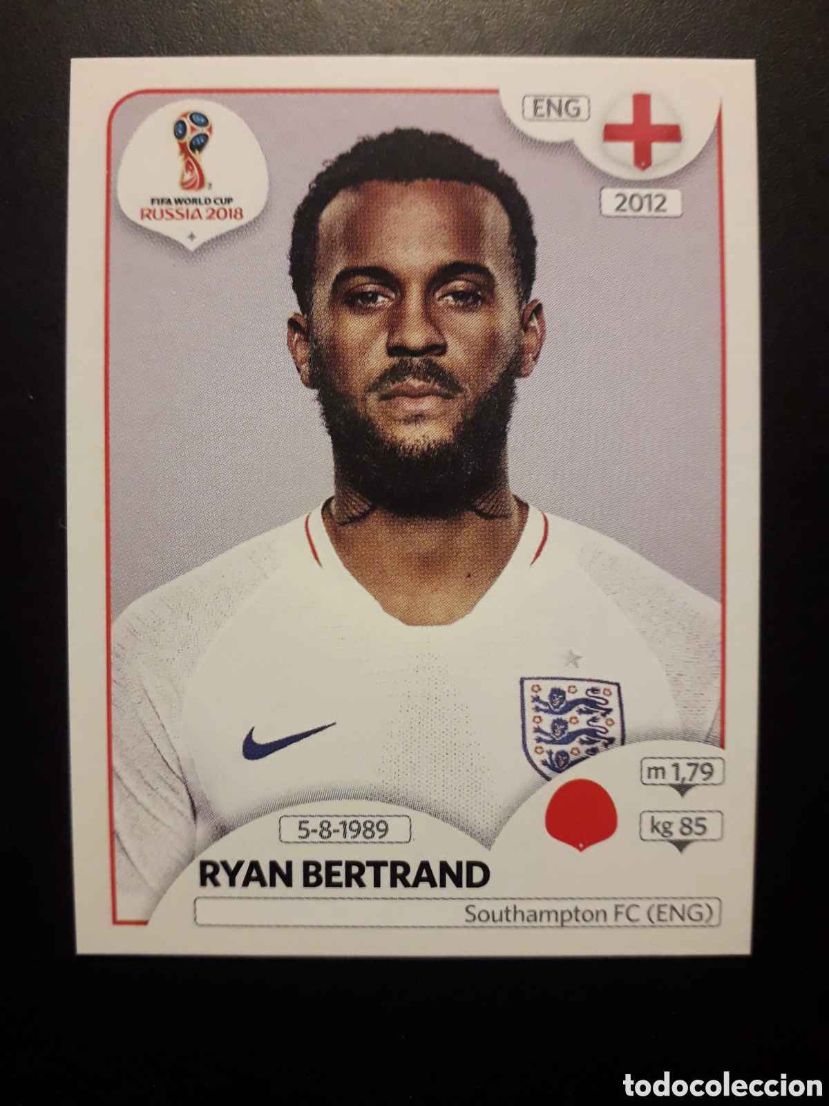 Cromos de f&uacute;tbol: RYAN BERTRAND INGLATERRA MUNDIAL F&Uacute;TBOL RUSIA RUSSIA 2018 N&deg; 579 PANINI SIN PEGAR, PEDIDO M&Iacute;NIMO 3&euro;.
