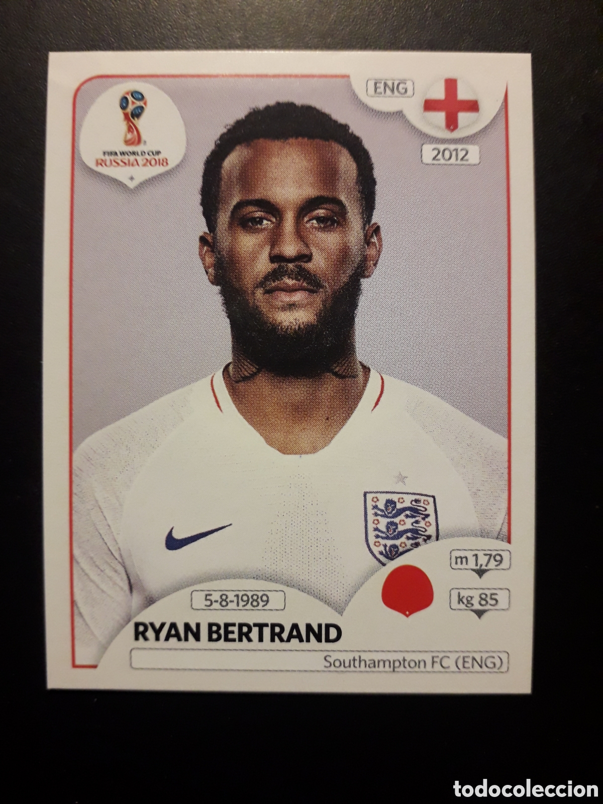 Cromos de f&uacute;tbol: RYAN BERTRAND INGLATERRA MUNDIAL F&Uacute;TBOL RUSIA RUSSIA 2018 N&deg; 579 PANINI SIN PEGAR, PEDIDO M&Iacute;NIMO 3&euro;.