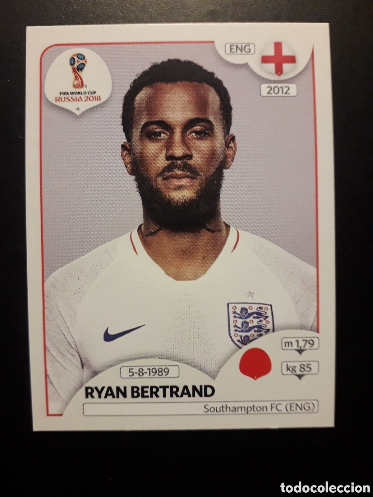 Cromos de f&uacute;tbol: RYAN BERTRAND INGLATERRA MUNDIAL F&Uacute;TBOL RUSIA RUSSIA 2018 N&deg; 579 PANINI SIN PEGAR, PEDIDO M&Iacute;NIMO 3&euro;.