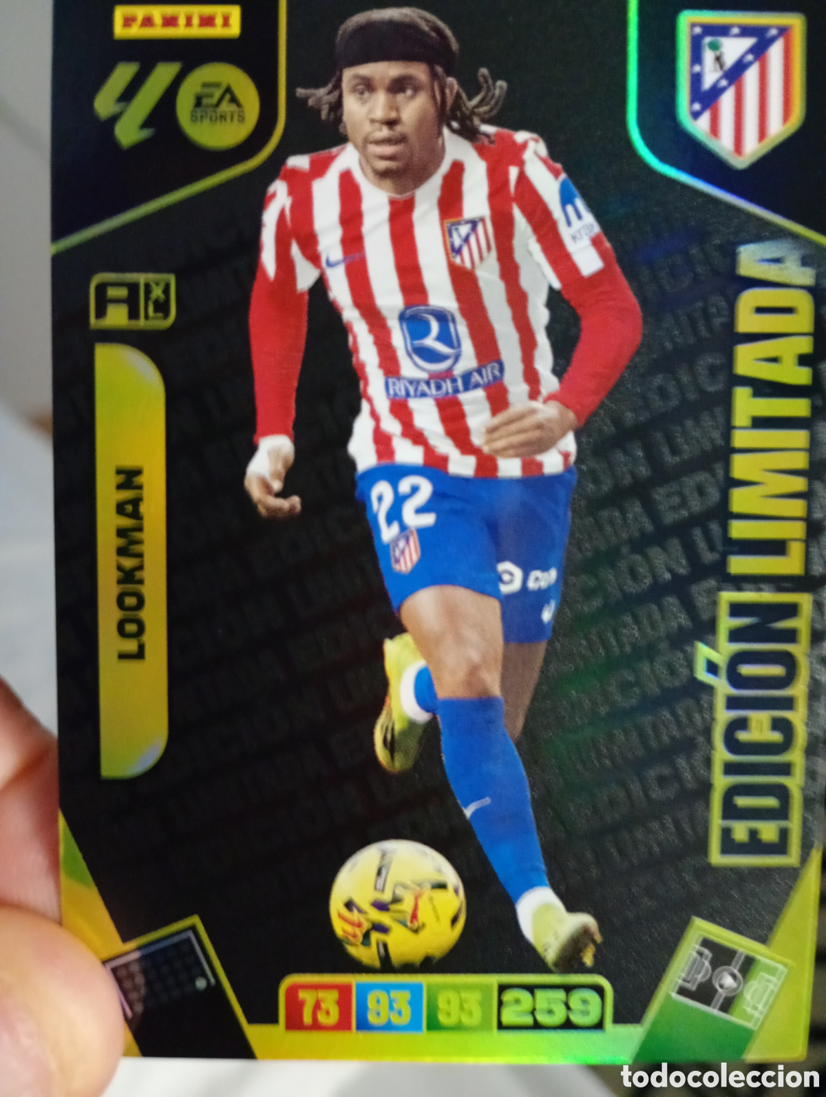 Cromos de f&uacute;tbol: Cromo del atl&eacute;tico Madrid