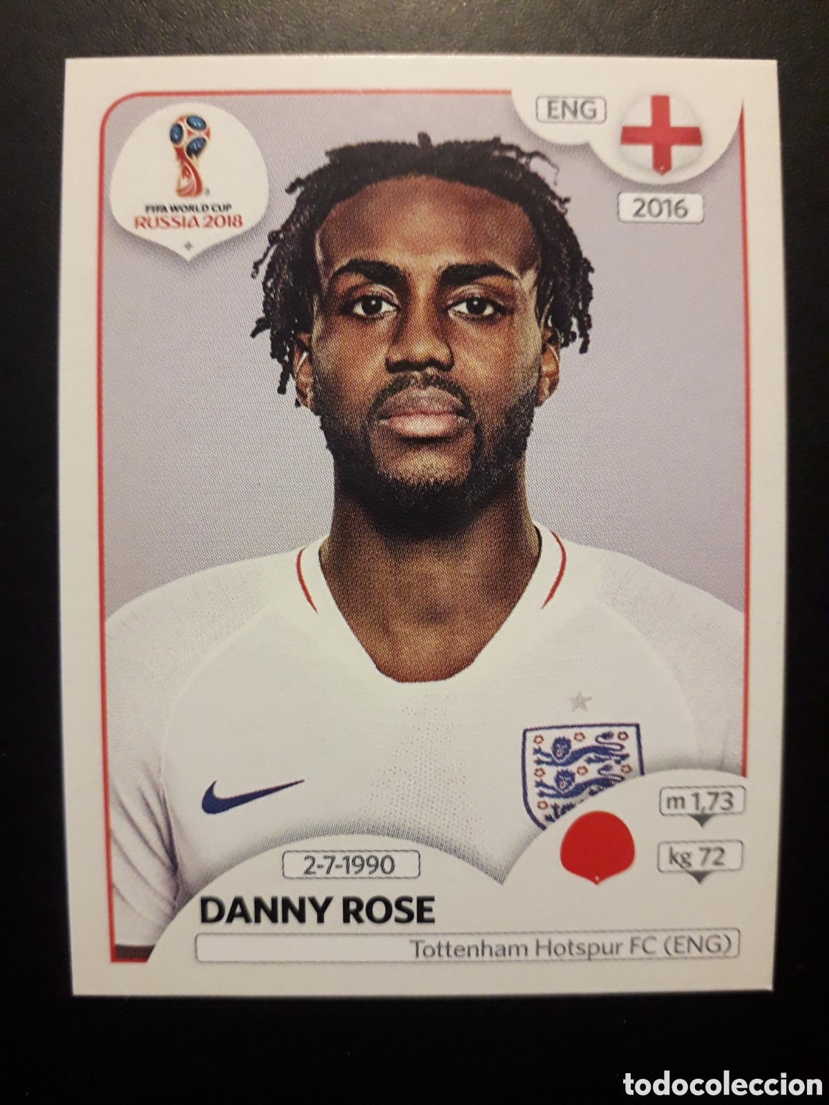 Cromos de f&uacute;tbol: DANNY ROSE INGLATERRA MUNDIAL F&Uacute;TBOL RUSIA RUSSIA 2018 N&deg; 580 PANINI SIN PEGAR PEDIDO M&Iacute;NIMO 3&euro;.