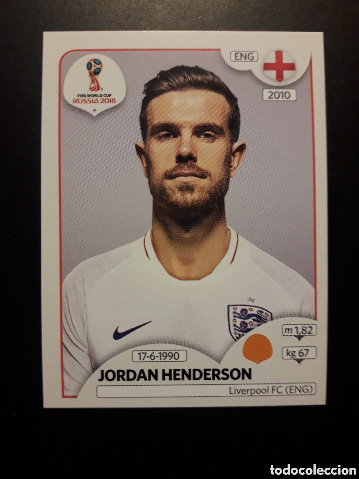 Cromos de f&uacute;tbol: HENDERSON INGLATERRA MUNDIAL F&Uacute;TBOL RUSIA RUSSIA 2018 N&deg; 582 PANINI SIN PEGAR PEDIDO M&Iacute;NIMO 3&euro;