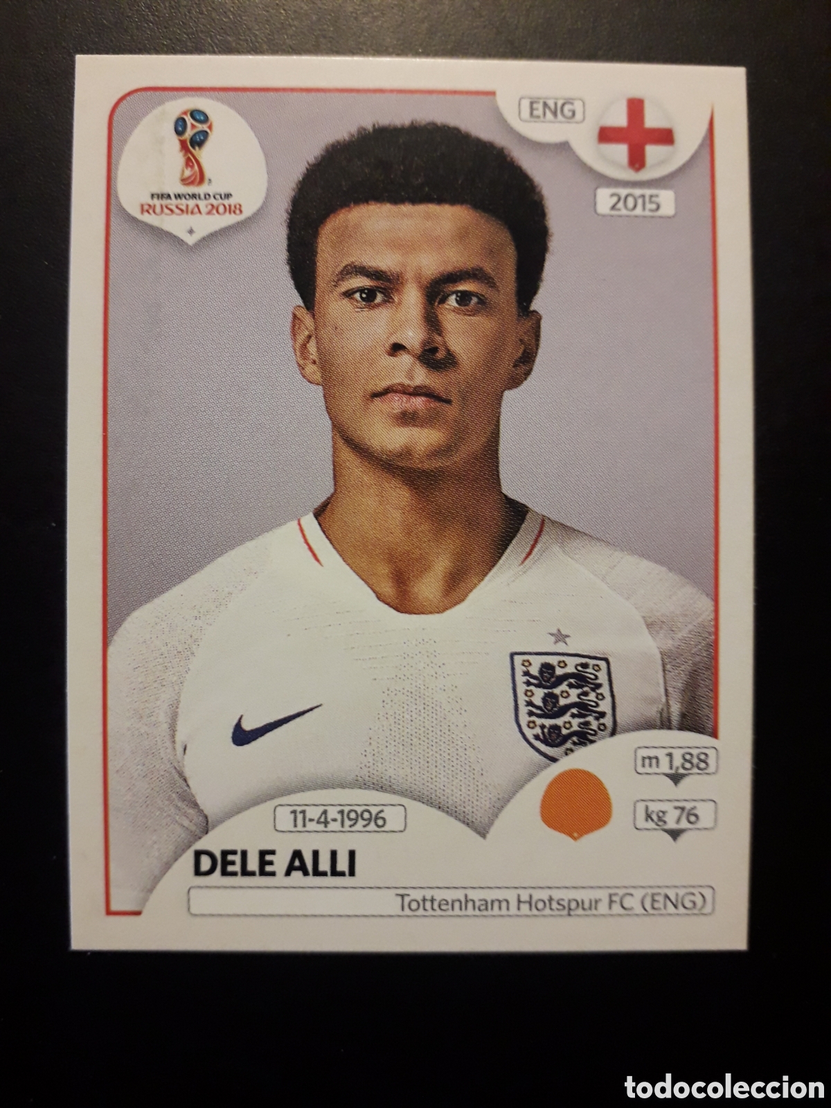 Cromos de f&uacute;tbol: DELE ALI INGLATERRA MUNDIAL F&Uacute;TBOL RUSIA RUSSIA 2018 N&deg; 584 PANINI SIN PEGAR PEDIDO M&Iacute;NIMO 3&euro;