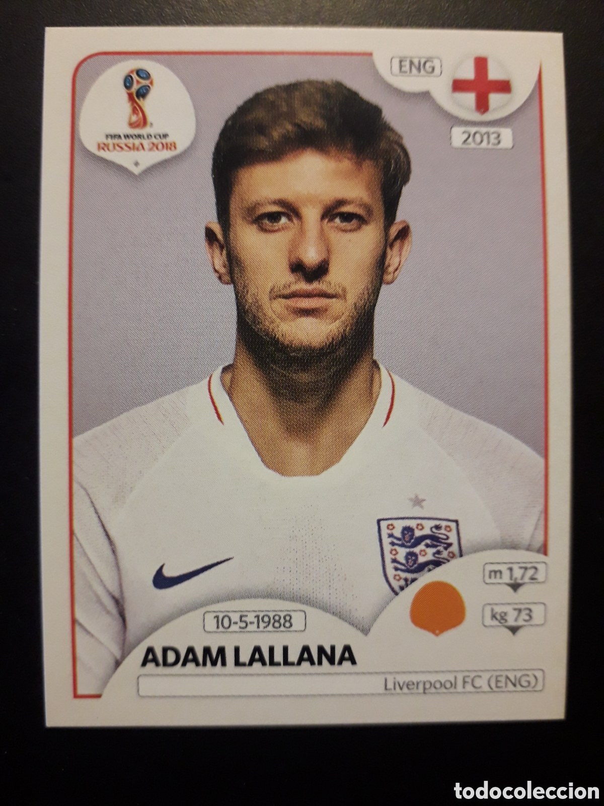 Cromos de f&uacute;tbol: ADAM LALLANA INGLATERRA MUNDIAL F&Uacute;TBOL RUSIA RUSSIA 2018 N&deg; 586 PANINI SIN PEGAR, PEDIDO M&Iacute;NIMO 3&euro;.